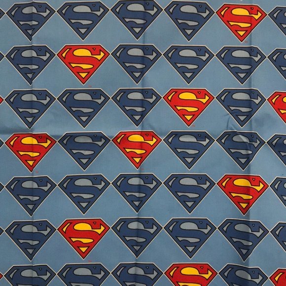 Superman Fabric 18 x 42 inches - Picture 1 of 6